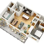 New Spacious Mtn View Condo, Prime Location With Hot Tub, Free National Park Pass, Huge Patio, Bbq, Sleeps 7